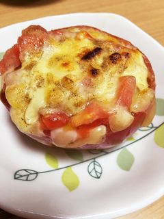 超簡単!トマト丸ごとイタリアン焼き-レシピのメイン写真