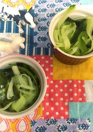 さっぱりヘルシー！きゅうりの素麺風サラダ-レシピのメイン写真