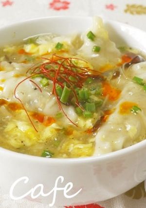 酸辣湯餃子-レシピのメイン写真