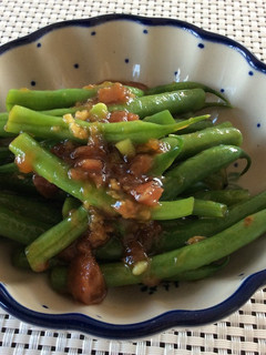 ⭐️インゲンの梅肉ソース和え-レシピのメイン写真