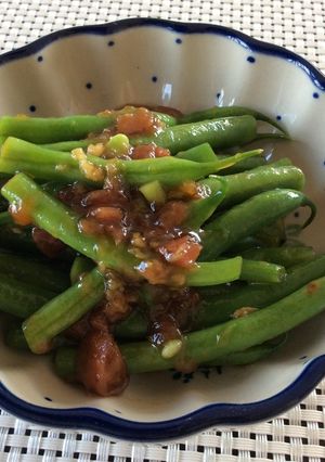 ⭐️インゲンの梅肉ソース和え-レシピのメイン写真