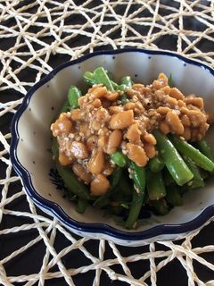 ⭐️インゲンの納豆和え-レシピのメイン写真