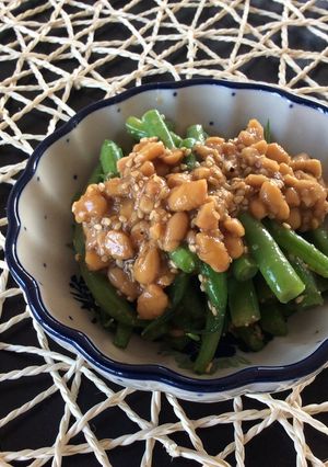 ⭐️インゲンの納豆和え-レシピのメイン写真
