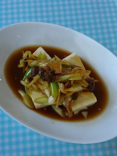 生姜使い!アサリの佃煮のトッピング豆腐♪-レシピのメイン写真