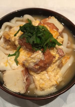 魚河岸あげの卵とじうどん☆-レシピのメイン写真