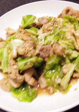 鶏肉とキャベツの炒め物-レシピのメイン写真