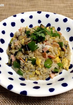 【 ナスとピーマンの炒飯♪】-レシピのメイン写真