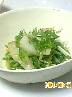 とっても簡単 水菜とちくわのサラダ-レシピのメイン写真