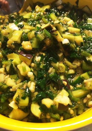 夏野菜で作る栄養タップリのだし♪-レシピのメイン写真