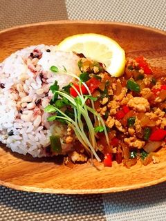 簡単ガパオライス三┏( ^o^)┛-レシピのメイン写真