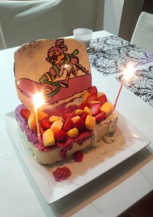 スプラトゥーン・フルーツアイスケーキ-レシピのメイン写真