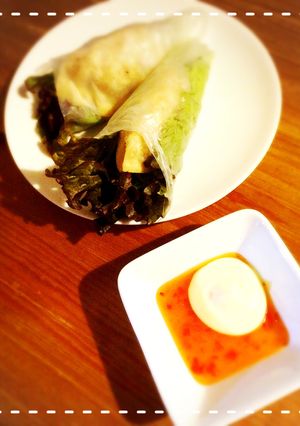 餃子の王将の生餃子de揚げ餃子生春巻き♡-レシピのメイン写真