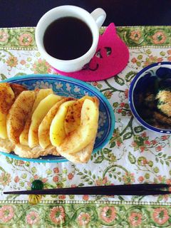 自然の甘さ☆焼きりんごトースト-レシピのメイン写真