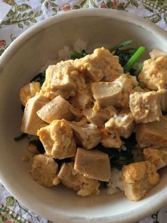 ヘルシー☆高野豆腐の卵とじ丼-レシピのメイン写真