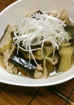 なすと豚肉の煮浸し-レシピのメイン写真