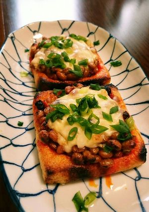 納豆ミニ☆和風ピザ☆ちょい辛!?-レシピのメイン写真