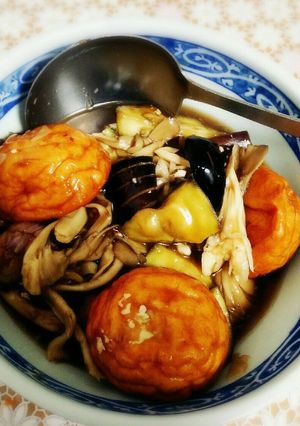 ふんわりお揚げのキノコあんかけ-レシピのメイン写真