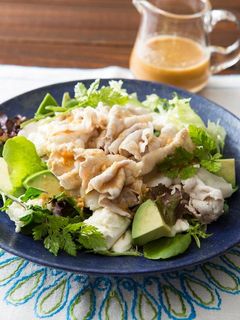 豚しゃぶサラダ ピーナッツハニーたれ-レシピのメイン写真