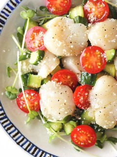 ホタテとトマトのイタリアン塩こうじサラダ-レシピのメイン写真