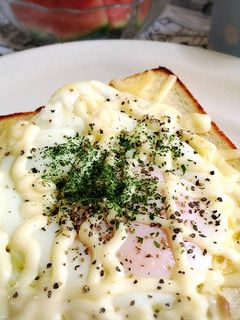 フライパンで♪目玉焼きトースト♪-レシピのメイン写真