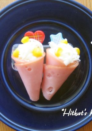 お弁当の隙間に❀小さなアイスクリーム？-レシピのメイン写真