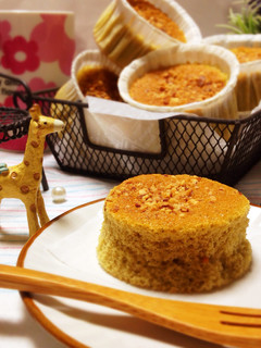 ふわふわ♡抹茶のスポンジカップケーキ♪-レシピのメイン写真