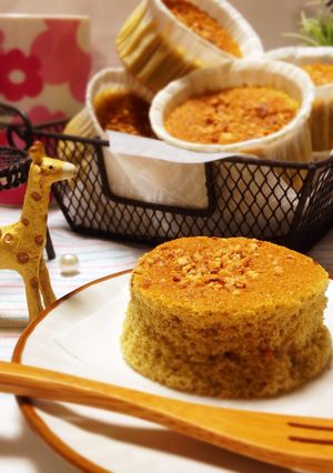 ふわふわ♡抹茶のスポンジカップケーキ♪-レシピのメイン写真