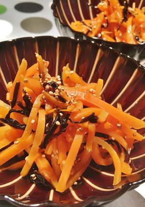 レンチン簡単♪人参とキヌアの塩昆布ナムル-レシピのメイン写真