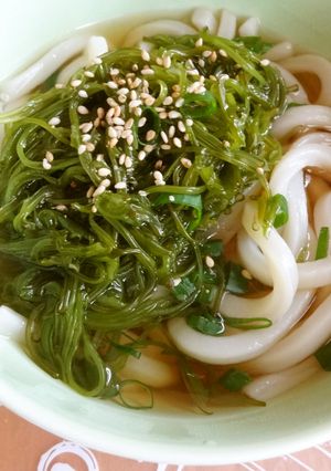 温かいめかぶうどん-レシピのメイン写真