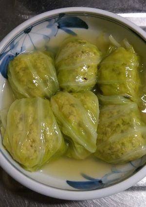 ２月２６日晩飯【塩ロールキャベツ】-レシピのメイン写真