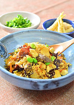 具だくさん＊スパイシー炒り豆腐♪-レシピのメイン写真