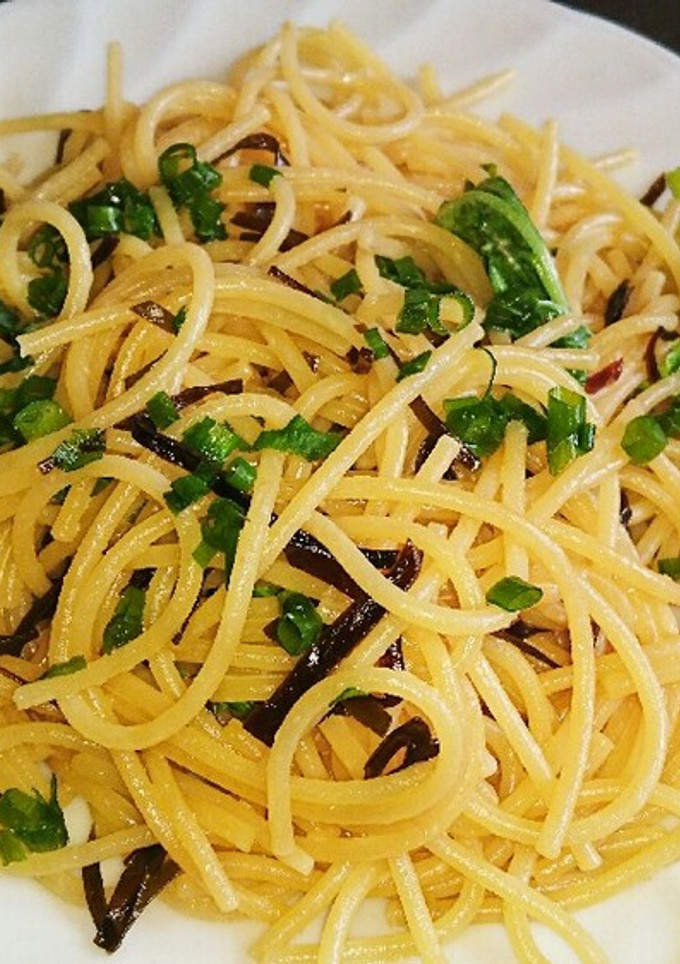 塩昆布とパスタだけ‼ 簡単 和風パスタ-レシピのメイン写真