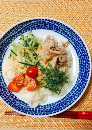 簡単味噌ダレ＊冷そうめん-レシピのメイン写真