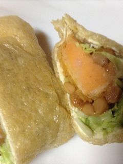 冷凍コロッケと納豆の油揚げつつみ-レシピのメイン写真