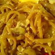 焼きそばカルボナーラ