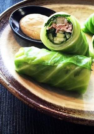 キャベツの青野菜春巻き-レシピのメイン写真