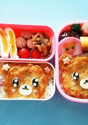 玉ねぎ天でモフルン弁当☆キャラ弁-レシピのメイン写真