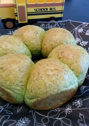 ふかふか小松菜パン-レシピのメイン写真