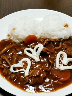 ハートダムハヤシにハートサキ♡-レシピのメイン写真