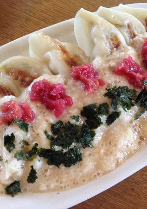 どんどん食べちゃう梅トロロぎょうざ-レシピのメイン写真