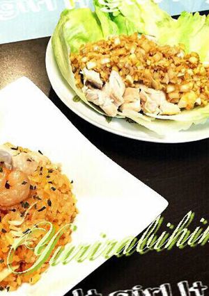 炊飯器でパエリア風とマンガイ風｡:°ஐ♡-レシピのメイン写真