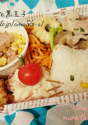キャラ弁『ハローキティ』-レシピのメイン写真