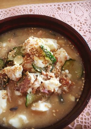 夏にぴったり☆鯖缶冷や汁-レシピのメイン写真