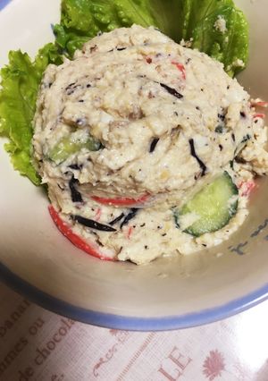 サバ缶とひじきのおからサラダ-レシピのメイン写真