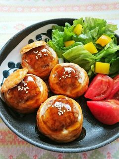 魚河岸あげ®の照り焼きハンバーグ。-レシピのメイン写真