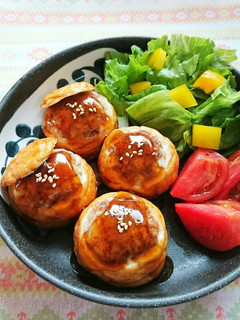 魚河岸あげ®の照り焼きハンバーグ。-レシピのメイン写真