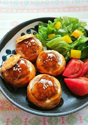 魚河岸あげ®の照り焼きハンバーグ。-レシピのメイン写真