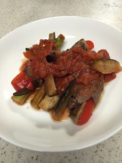 夏野菜の肉巻きトマト煮-レシピのメイン写真
