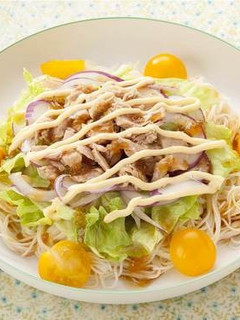 ツナとプチトマトのサラダそうめん-レシピのメイン写真