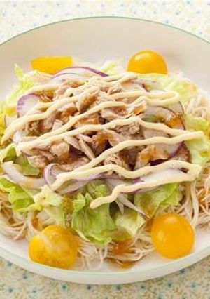 ツナとプチトマトのサラダそうめん-レシピのメイン写真